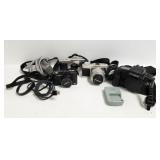 Group cameras - Lumix Panasonic, Canon Elan E05,