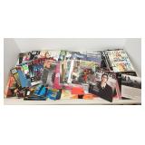 Group comic books, wired magazines, etc.