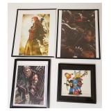 Group graphic novels, prints, some signed, etc.