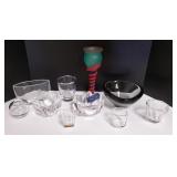 Group incl. Kosta Boda glass, some signed,
