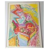 Framed signed Patricia Hidson 1987 original