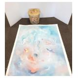 Unframed signed oil on canvas - "Alicia