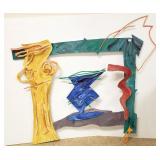 Signed Verso iron wall sculpture - 48" x 49"