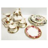 Group Royal Albert Old Country Rose, etc.