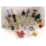Group assorted glass, etc. perfume bottles & 4pc
