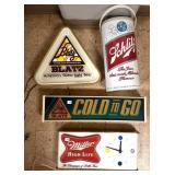 Lighted Miller clock (as is) 19" long, Metal