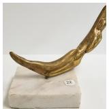 Scobeda signed 1965 bronze sculpture - 12" long
