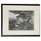 Framed signed original artwork - 17" x 21" O.D.