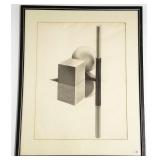 Hans K. signed original artwork on paper - 23" x