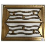 Vintage bronze openwork plaque - 11" x 14"