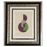 Framed original artwork signed Calhoun - Binder -