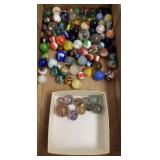 Group vintage & antique marbles