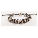 Links of London sterling skull bracelet with