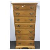 Ethan Allen signed maple lingerie chest with 7