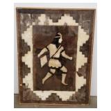 Alpaca Peruvian figural carpet/ wall hanging