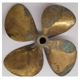 24" brass ships prop with four blades *