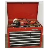 26" wide Craftsman tool chest with tools incl.