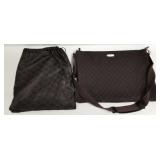 Gucci logo fabric shoulder bag with dust cover -