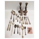 Group of sterling & .800 silver flatware - 6 troy