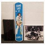 Elvis thermometer 36" sign (not mercury), Elvis