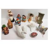 Group including small porcelain, etc. figures