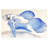 Swarovski blue beta fish - 3"