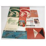 Group of ephemera including airplane manuals &