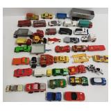 Group small diecast cars incl vintage Matchbox,