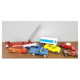 Assorted toy vehicles - Buddy L, Tonka truck,