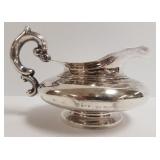 Hallmarked French sterling pitcher - 5 troy oz