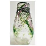 Chris Pantano signed 1/5 "Bloom" art glass vase -