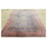 Antique handmade Oriental rug approx 9