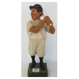 Swiss carved figural musical baseball player w/