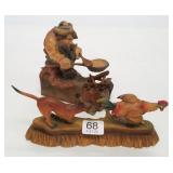 2 novelty wood carvings - Anri, etc. 5", etc.