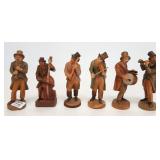 6 Swiss (?) 5" carved figures - musicians