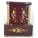 German mechanical music box - carved interior -