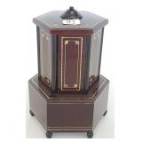 Swiss mechanical rotating music box 8 1/2" tall