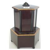 Swiss mechanical rotating music box 8 1/2" tall