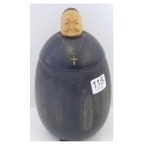 Swiss Reuge carved monk musical humidor (as is -