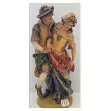 Franz Barthels carved wood & decorated figure
