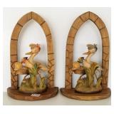 2 Anri Ferrandiz figures with arches - 10 1/2"