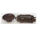 Ornate Black Forest carved reticulated handled