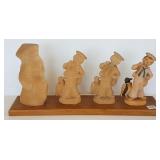 Ferrandiz wood carving process sample