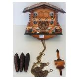 German Black Forest musical cuckoo clock