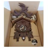German Black Forest Cuckoo clock w/ bird motif