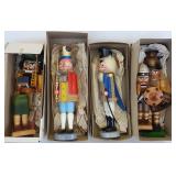 5 Steinbach, etc. wooden nutcrackers - 16" tallest