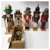 6 Steinbach, etc. nutcrackers (some as seen)