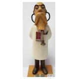 Italian Romer wood carved figure of a doctor w/