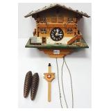 German wooden cuckoo clock 10" x 9"