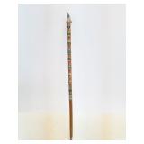 Vintage Alpine climbing pick axe with enameled